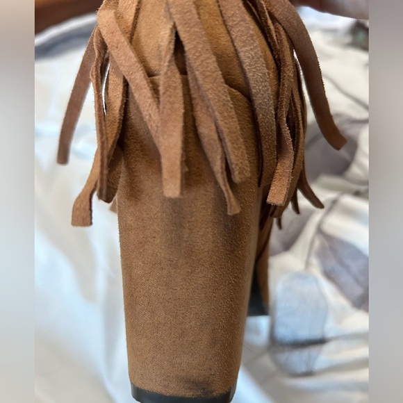 Women’s open DV open toed frindge Booties - Picture 11 of 11